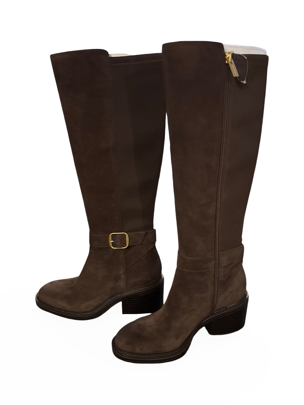 Women's Vince Camuto Suede Vianah Tall Boots in Dark Brown